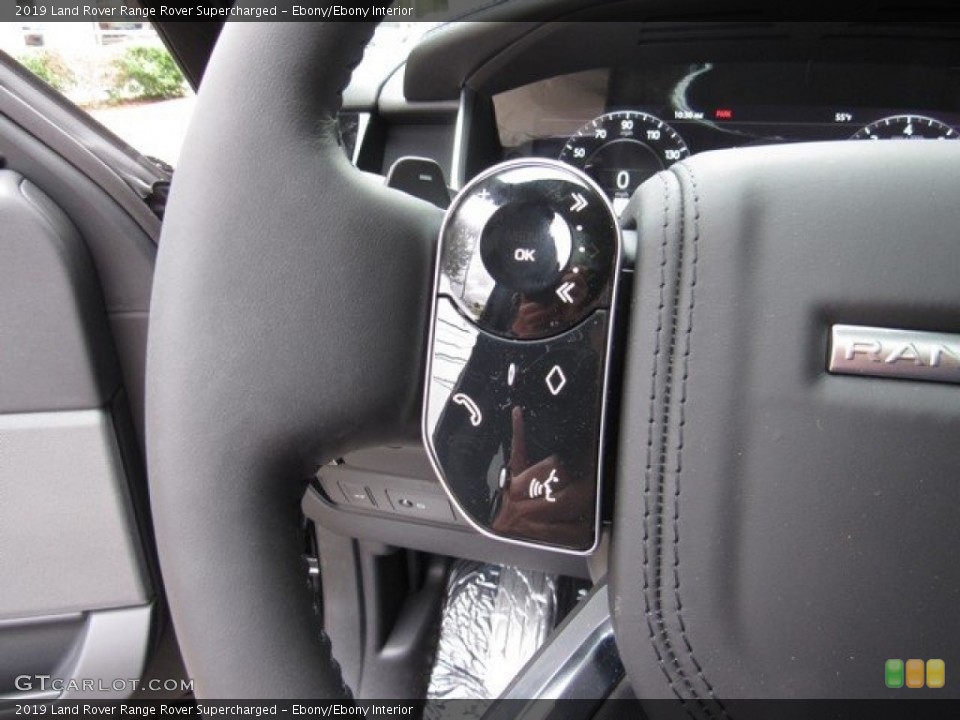 Ebony/Ebony Interior Steering Wheel for the 2019 Land Rover Range Rover Supercharged #130388003