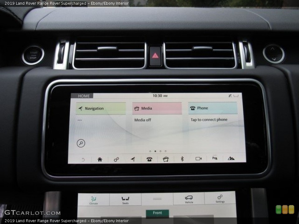 Ebony/Ebony Interior Navigation for the 2019 Land Rover Range Rover Supercharged #130388054