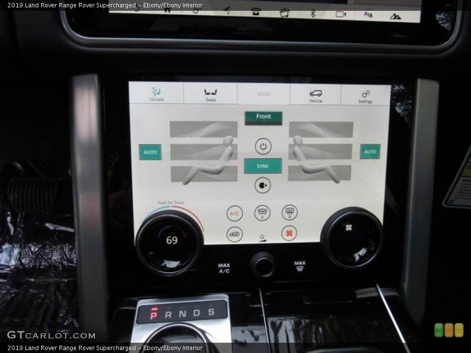 Ebony/Ebony Interior Controls for the 2019 Land Rover Range Rover Supercharged #130388105
