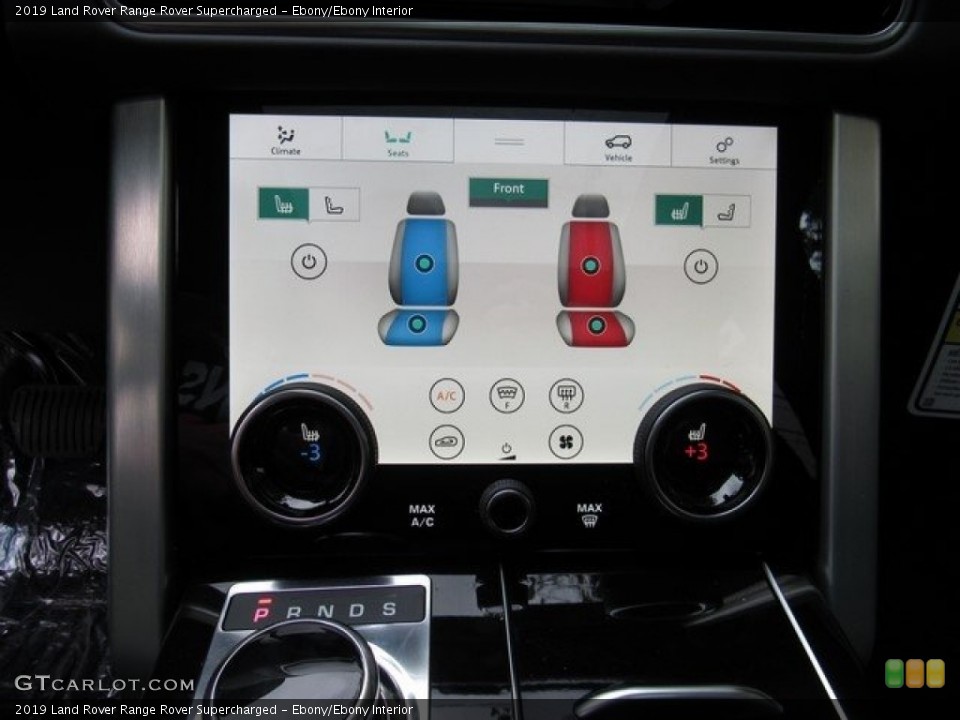 Ebony/Ebony Interior Controls for the 2019 Land Rover Range Rover Supercharged #130388121