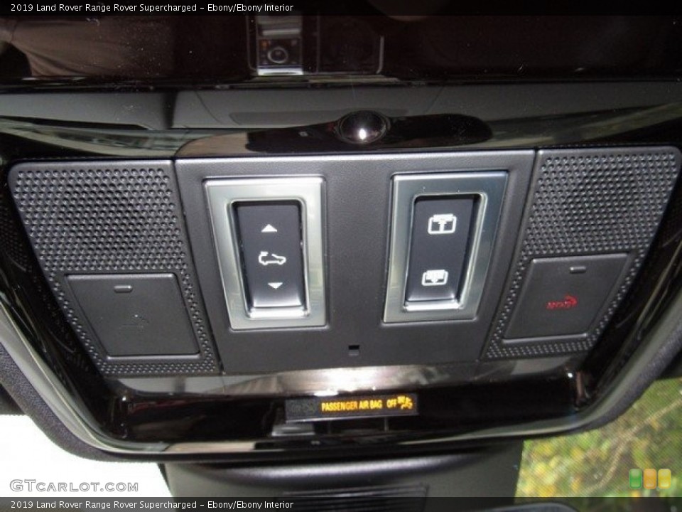 Ebony/Ebony Interior Controls for the 2019 Land Rover Range Rover Supercharged #130388162