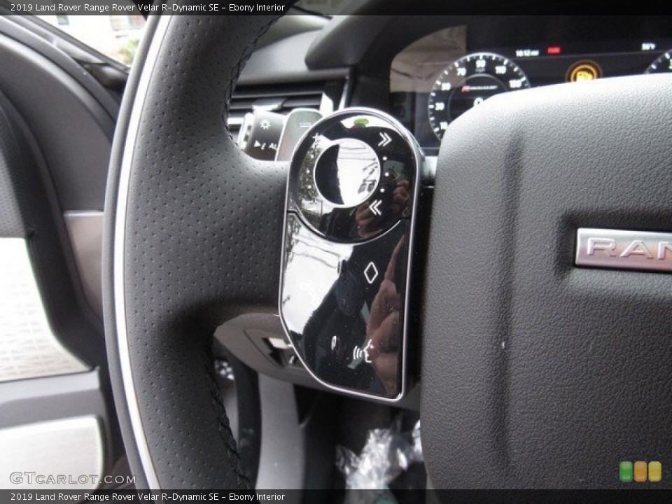 Ebony Interior Steering Wheel for the 2019 Land Rover Range Rover Velar R-Dynamic SE #130389883