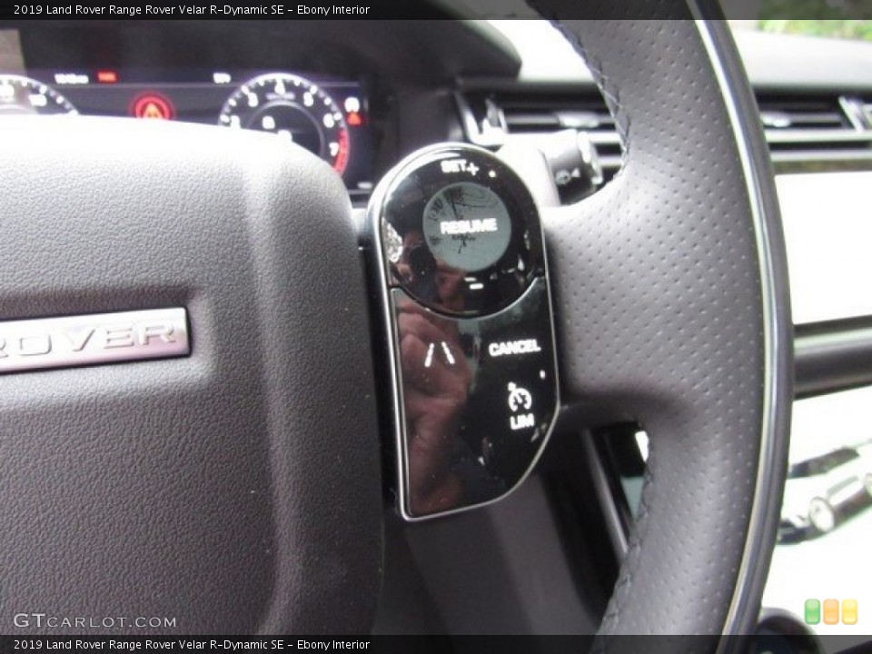 Ebony Interior Steering Wheel for the 2019 Land Rover Range Rover Velar R-Dynamic SE #130389898