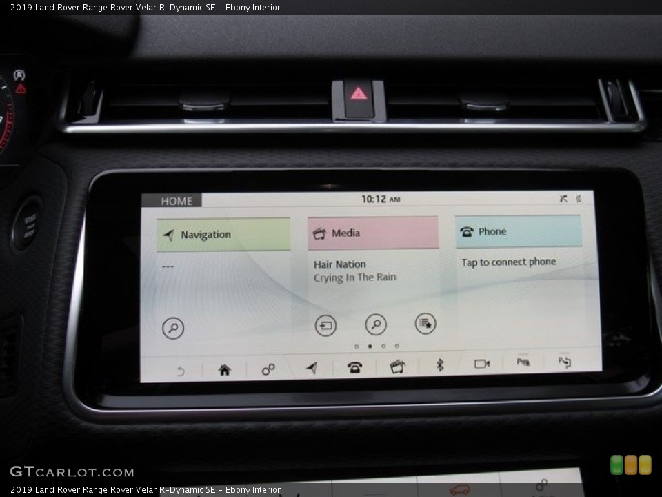 Ebony Interior Navigation for the 2019 Land Rover Range Rover Velar R-Dynamic SE #130389926