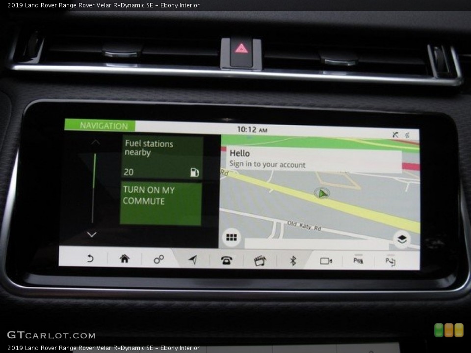 Ebony Interior Navigation for the 2019 Land Rover Range Rover Velar R-Dynamic SE #130389941