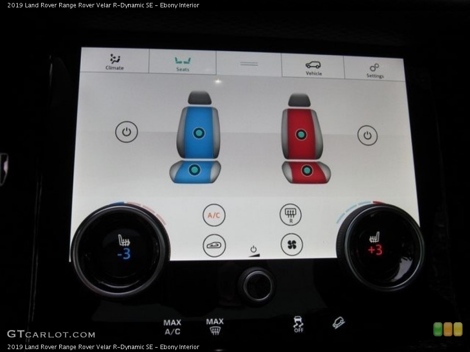 Ebony Interior Controls for the 2019 Land Rover Range Rover Velar R-Dynamic SE #130389974