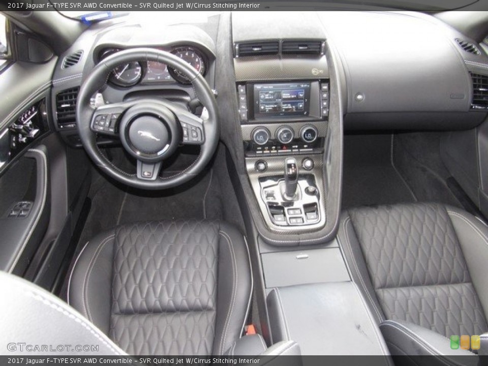 SVR Quilted Jet W/Cirrus Stitching Interior Front Seat for the 2017 Jaguar F-TYPE SVR AWD Convertible #130396930