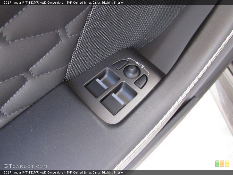 SVR Quilted Jet W/Cirrus Stitching Interior Controls for the 2017 Jaguar F-TYPE SVR AWD Convertible #130397321