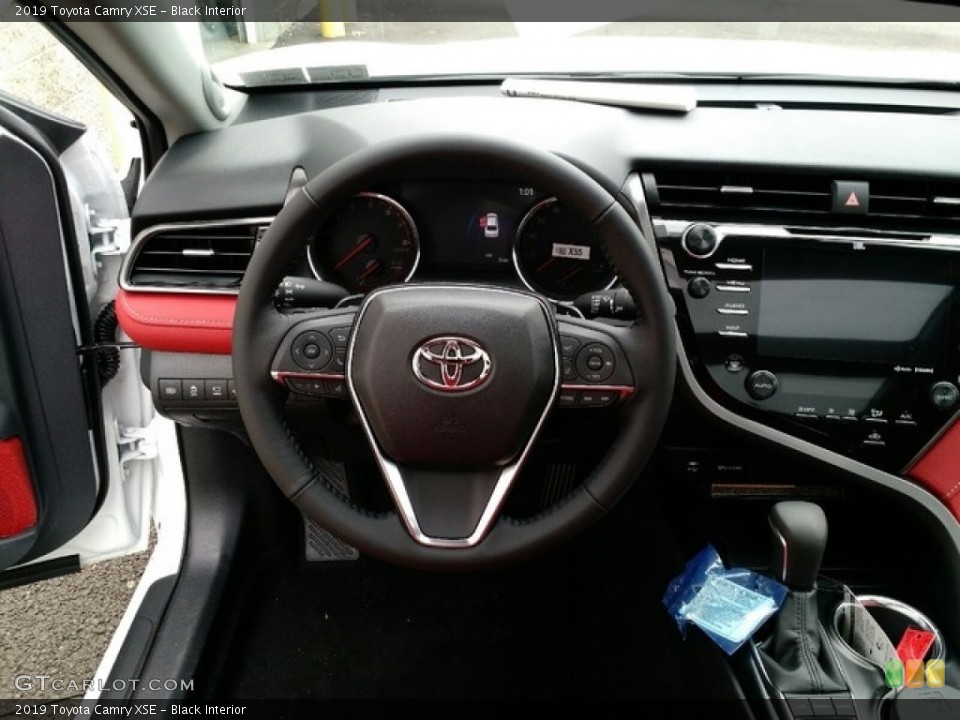 Black Interior Steering Wheel for the 2019 Toyota Camry XSE #130399913