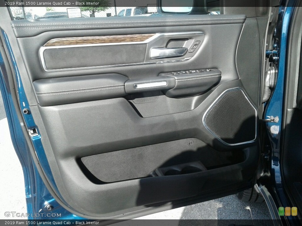 Black Interior Door Panel for the 2019 Ram 1500 Laramie Quad Cab #130400231