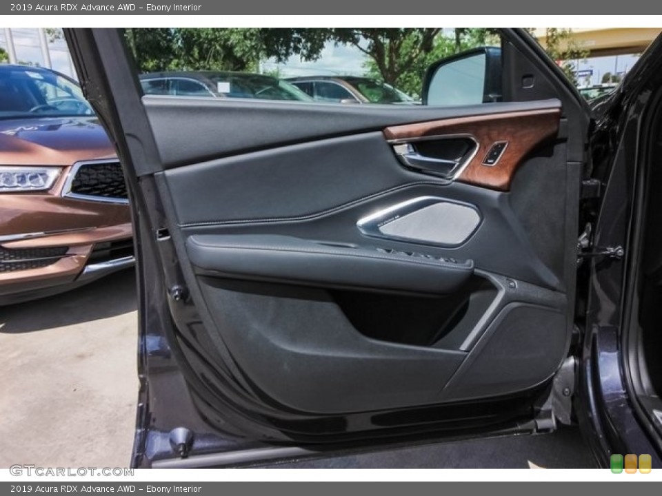 Ebony Interior Door Panel for the 2019 Acura RDX Advance AWD #130406750