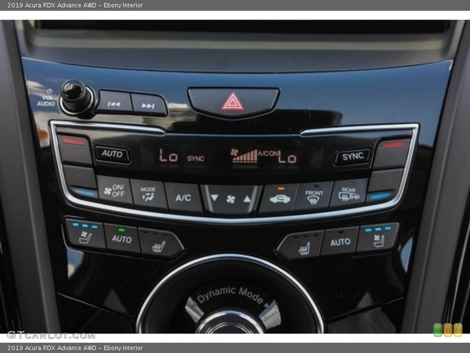 Ebony Interior Controls for the 2019 Acura RDX Advance AWD #130406951