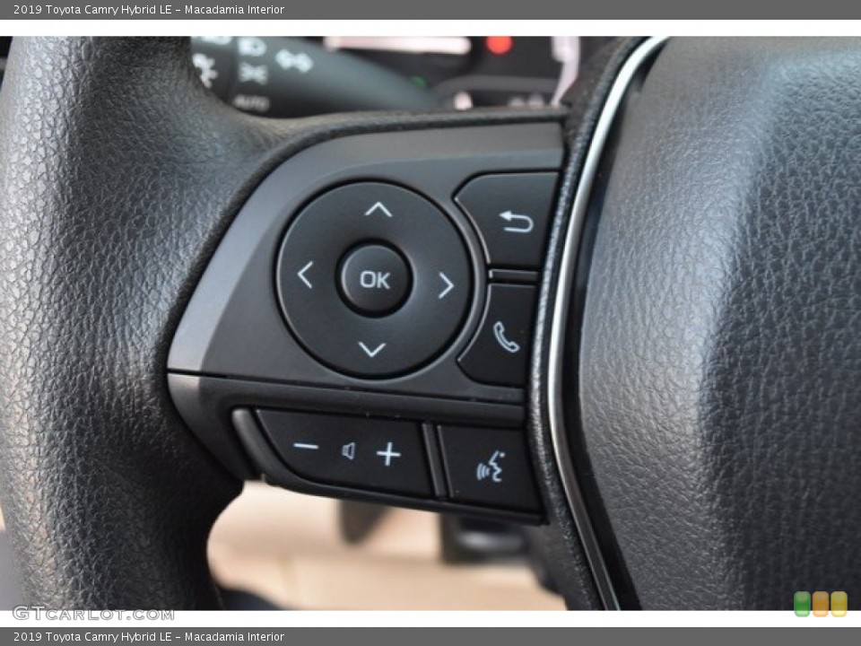 Macadamia Interior Steering Wheel for the 2019 Toyota Camry Hybrid LE #130408769