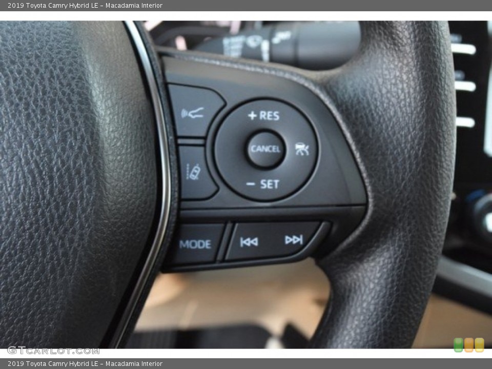 Macadamia Interior Steering Wheel for the 2019 Toyota Camry Hybrid LE #130408778