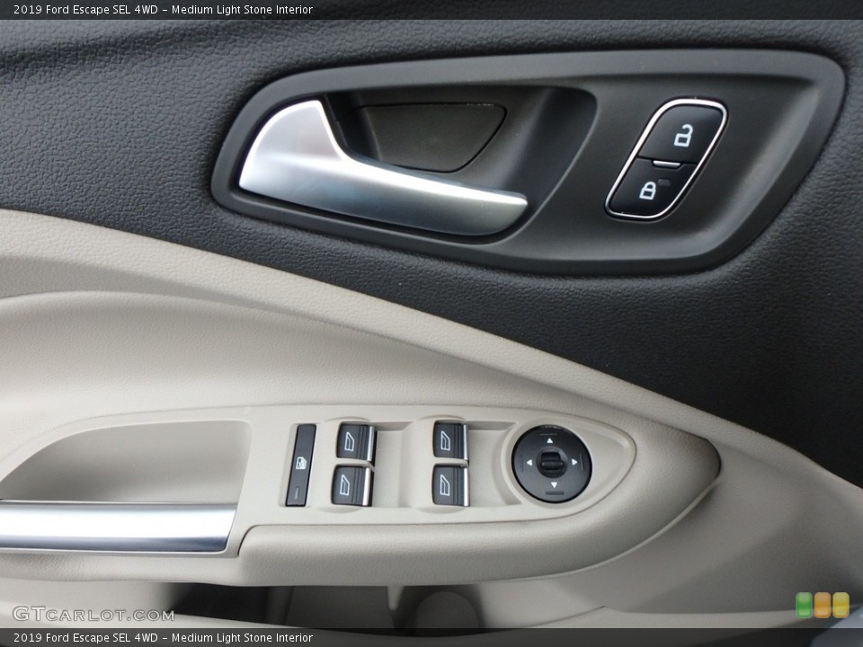 Medium Light Stone Interior Door Panel for the 2019 Ford Escape SEL 4WD #130416917