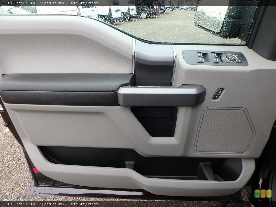 Earth Gray Interior Door Panel for the 2018 Ford F150 XLT SuperCab 4x4 #130417763