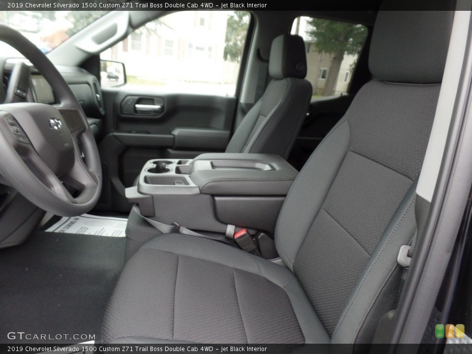 Jet Black Interior Front Seat for the 2019 Chevrolet Silverado 1500 Custom Z71 Trail Boss Double Cab 4WD #130423199