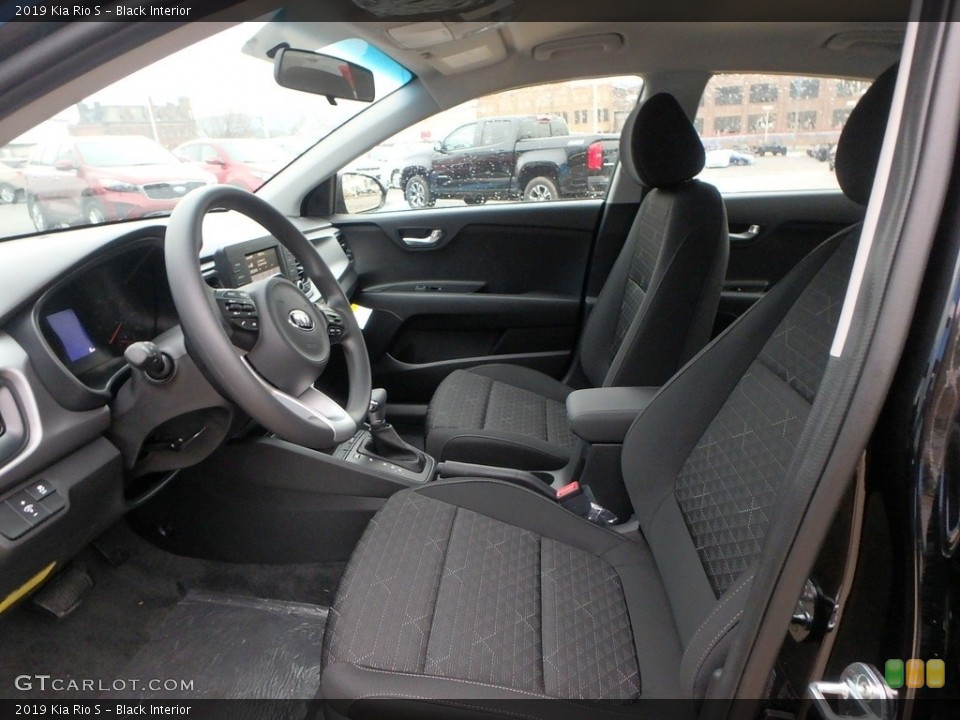Black Interior Front Seat for the 2019 Kia Rio S #130424675