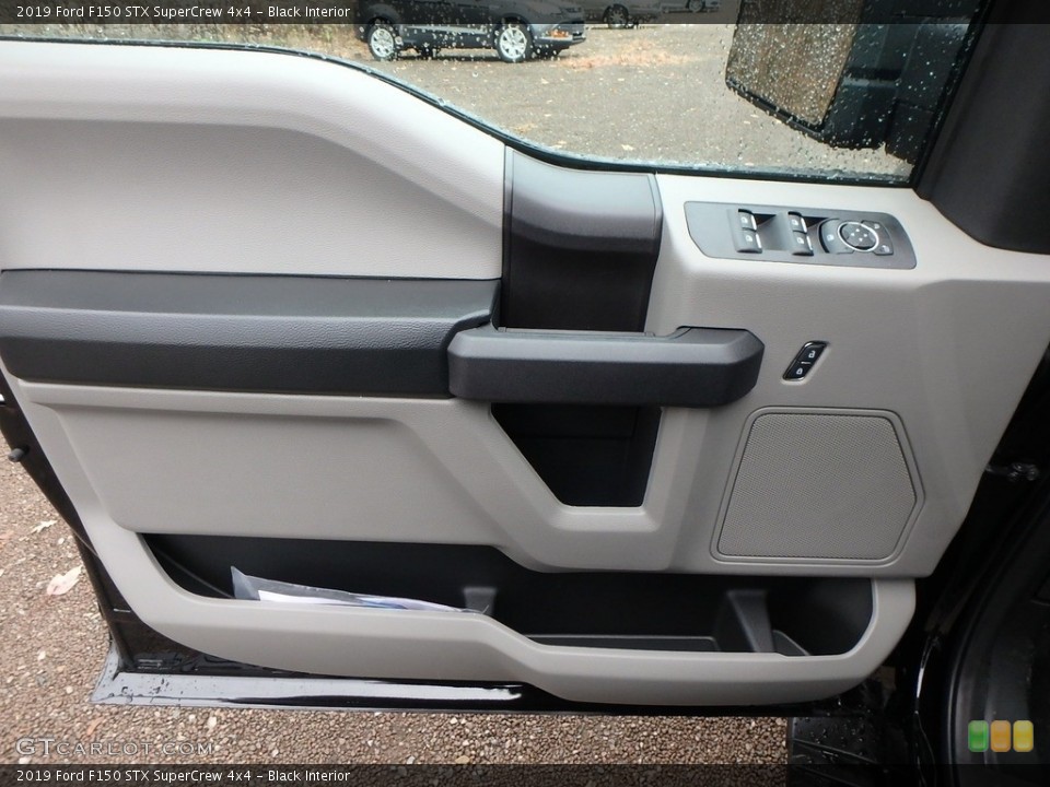 Black Interior Door Panel for the 2019 Ford F150 STX SuperCrew 4x4 #130428014