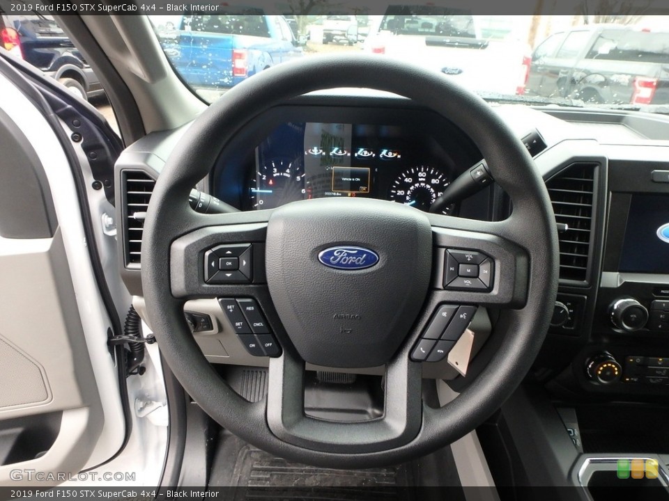 Black Interior Steering Wheel for the 2019 Ford F150 STX SuperCab 4x4 #130428956
