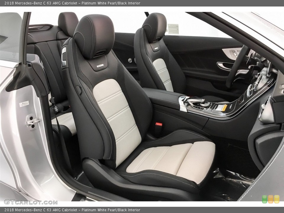 Platinum White Pearl/Black 2018 Mercedes-Benz C Interiors