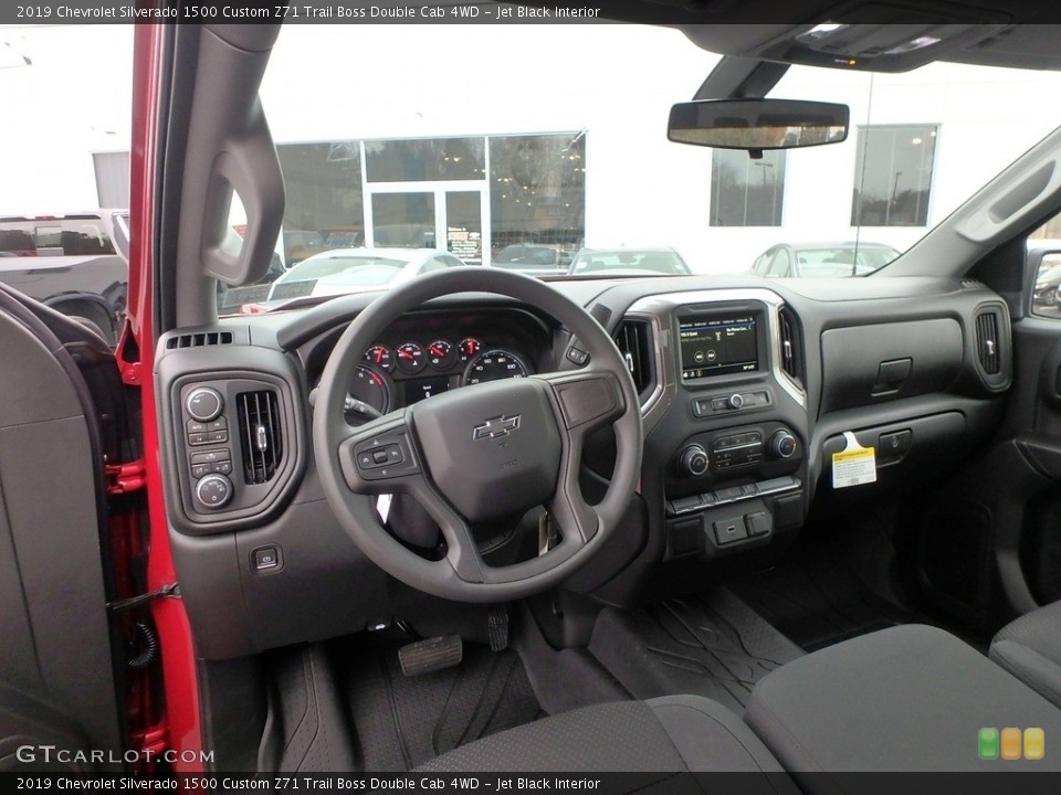 Jet Black Interior Front Seat for the 2019 Chevrolet Silverado 1500 Custom Z71 Trail Boss Double Cab 4WD #130437361