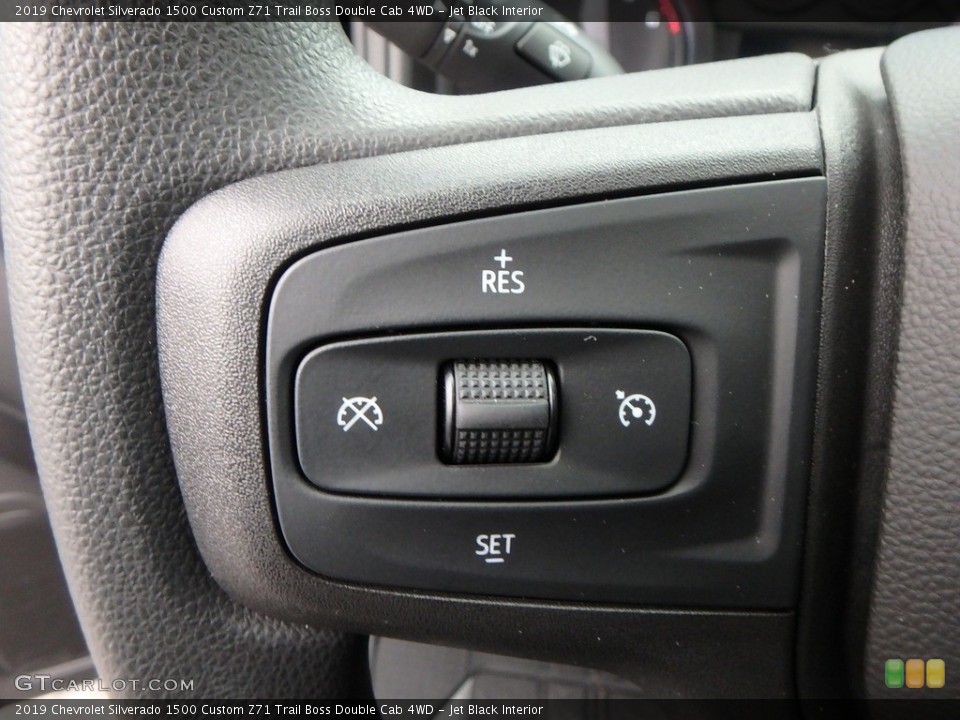 Jet Black Interior Steering Wheel for the 2019 Chevrolet Silverado 1500 Custom Z71 Trail Boss Double Cab 4WD #130437469