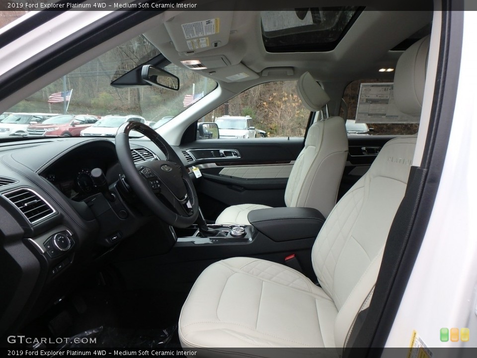 Medium Soft Ceramic Interior Front Seat for the 2019 Ford Explorer Platinum 4WD #130437874