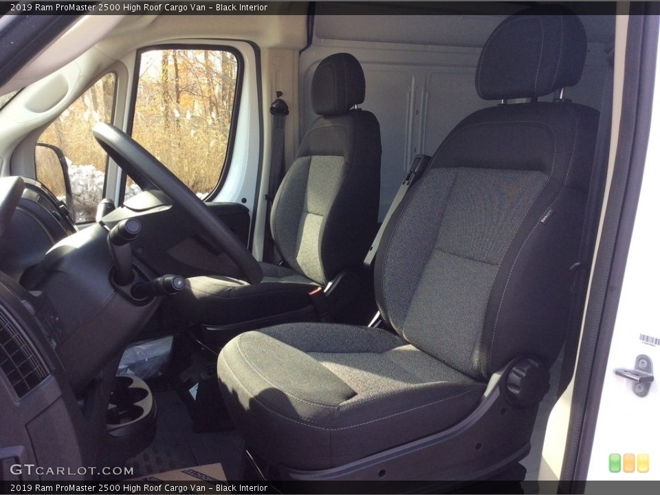 Black Interior Front Seat for the 2019 Ram ProMaster 2500 High Roof Cargo Van #130441390