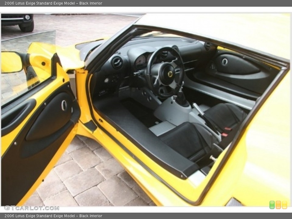 Black 2006 Lotus Exige Interiors