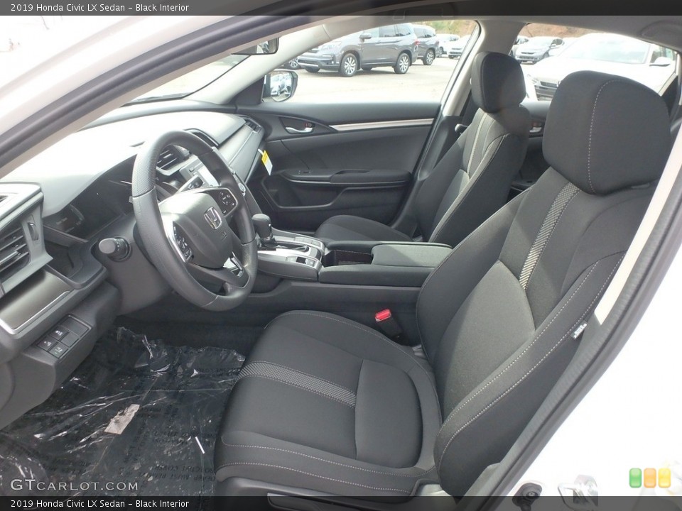 Black Interior Front Seat for the 2019 Honda Civic LX Sedan #130443046