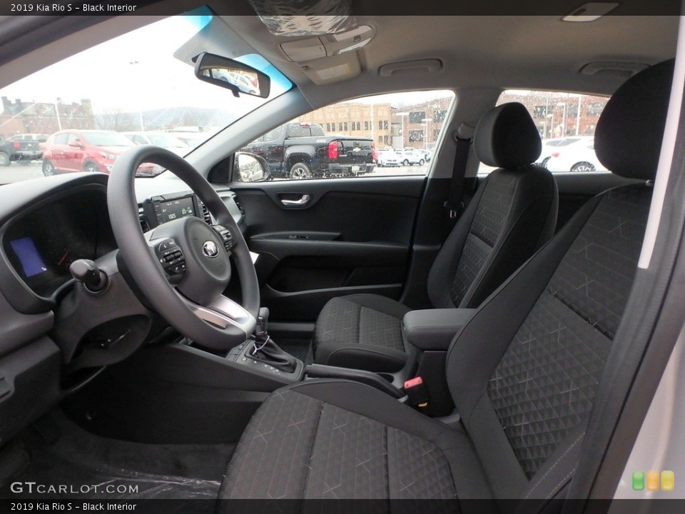 Black Interior Front Seat for the 2019 Kia Rio S #130443367