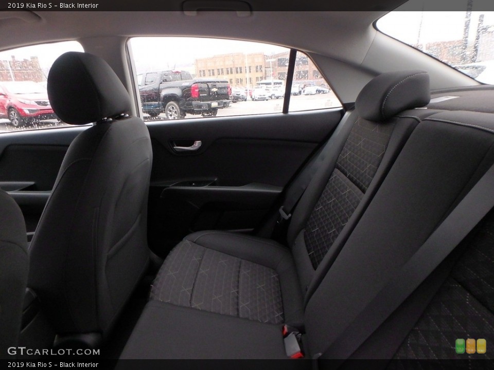 Black Interior Rear Seat for the 2019 Kia Rio S #130443394