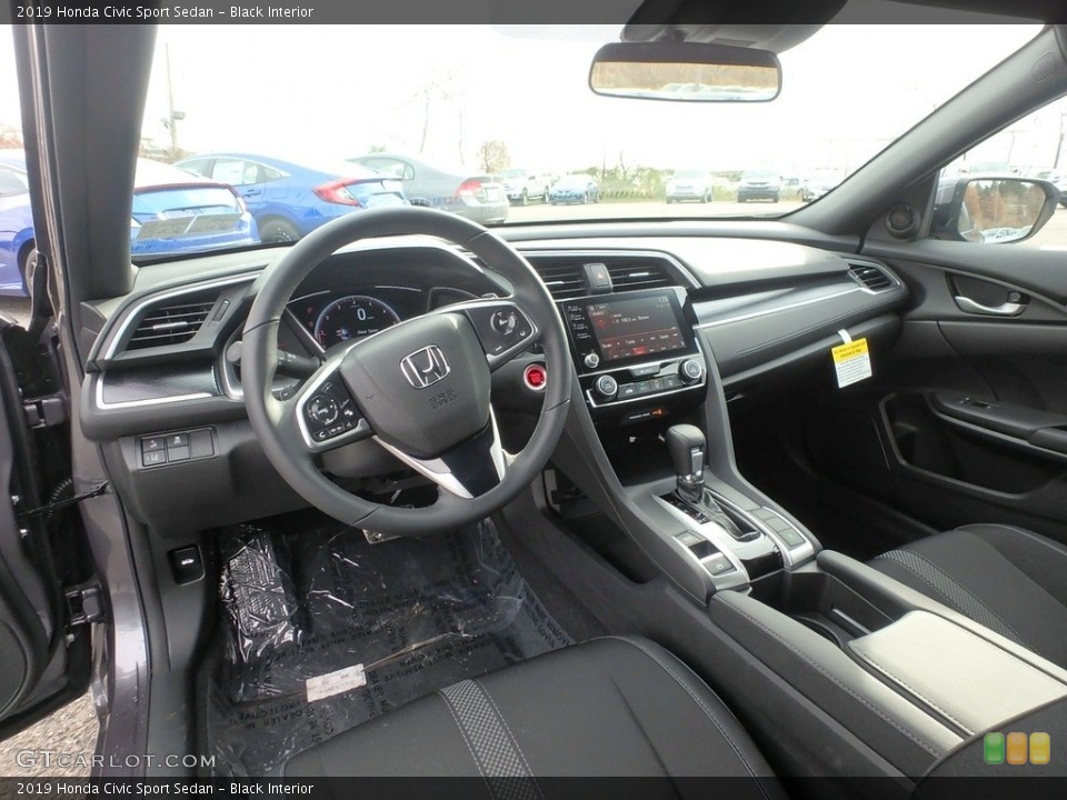 Black Interior Photo for the 2019 Honda Civic Sport Sedan #130443415