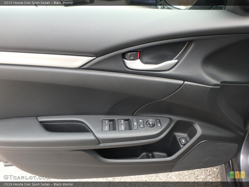 Black Interior Door Panel for the 2019 Honda Civic Sport Sedan #130443436