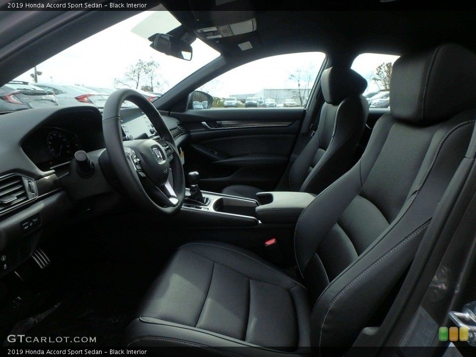 Black Interior Front Seat for the 2019 Honda Accord Sport Sedan #130443706