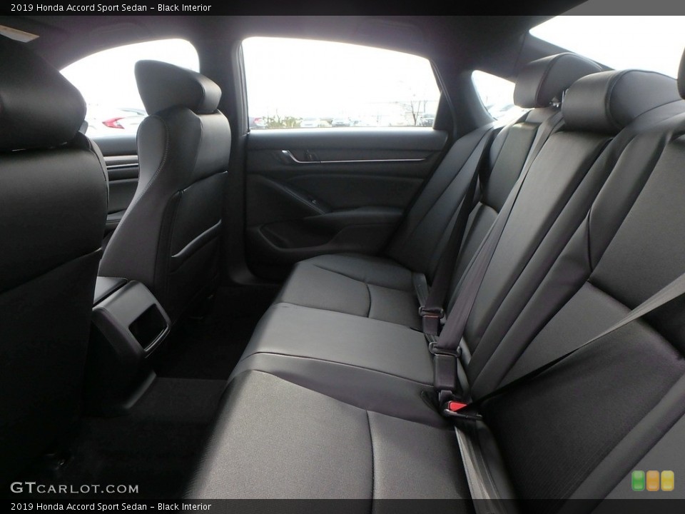 Black Interior Rear Seat for the 2019 Honda Accord Sport Sedan #130443730