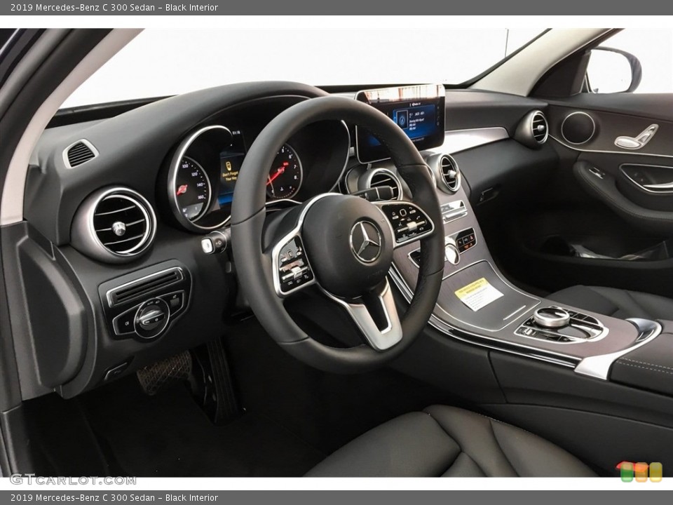 Black Interior Dashboard for the 2019 Mercedes-Benz C 300 Sedan #130443937