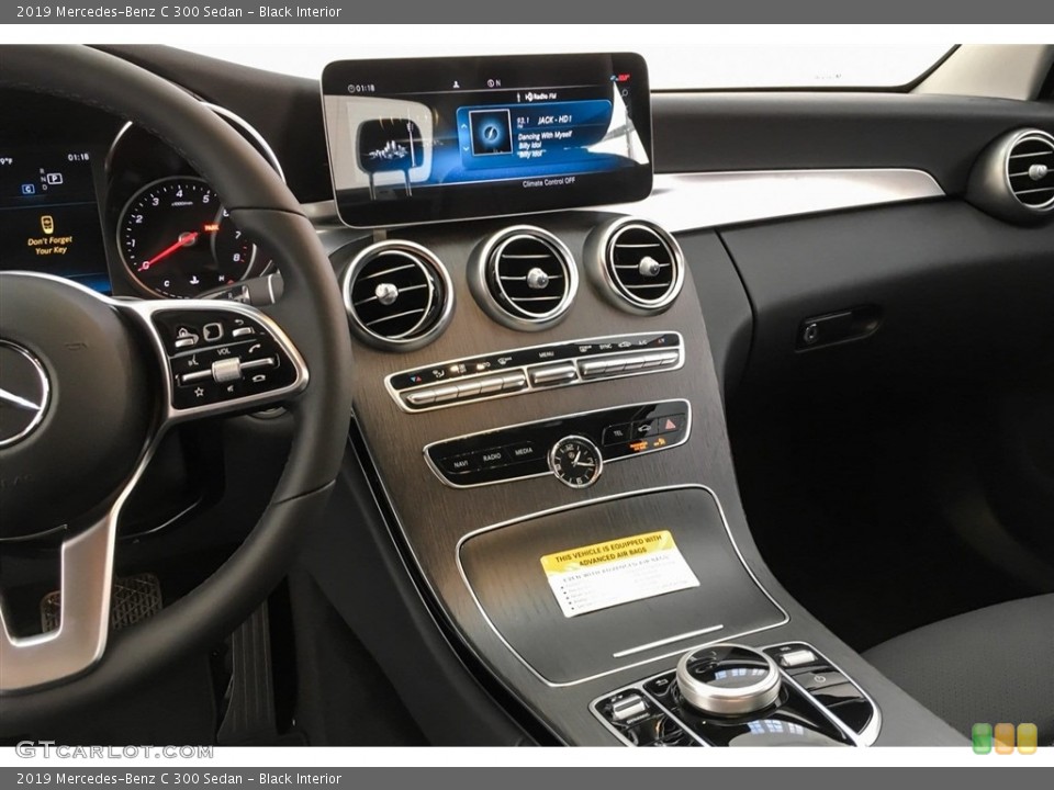 Black Interior Dashboard for the 2019 Mercedes-Benz C 300 Sedan #130443991