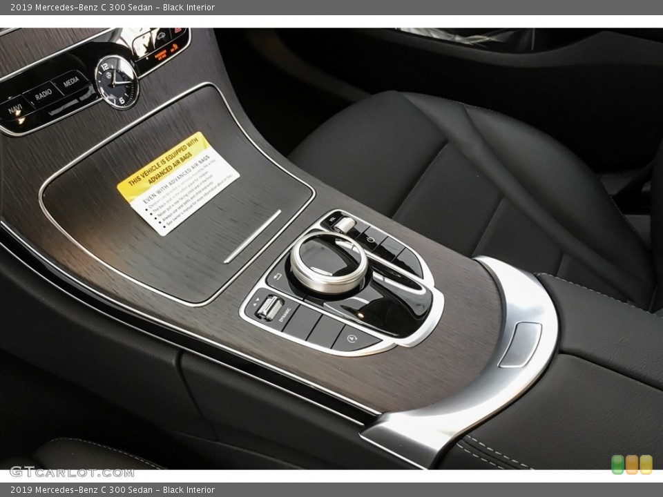 Black Interior Controls for the 2019 Mercedes-Benz C 300 Sedan #130444012