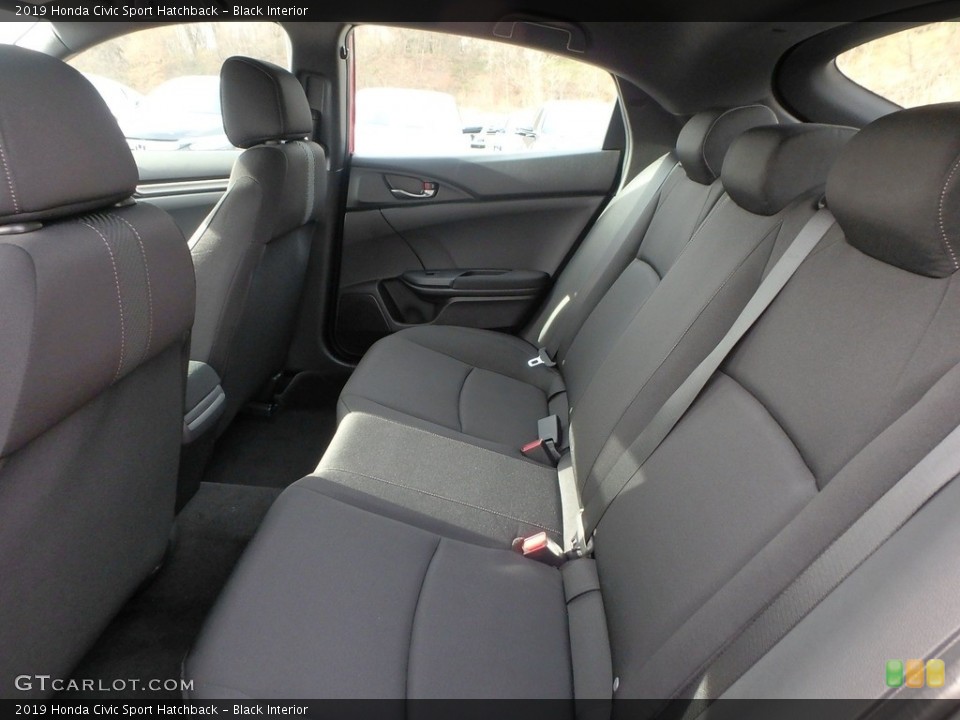Black Interior Rear Seat for the 2019 Honda Civic Sport Hatchback #130444063