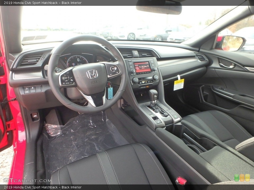 Black Interior Front Seat for the 2019 Honda Civic Sport Hatchback #130444084