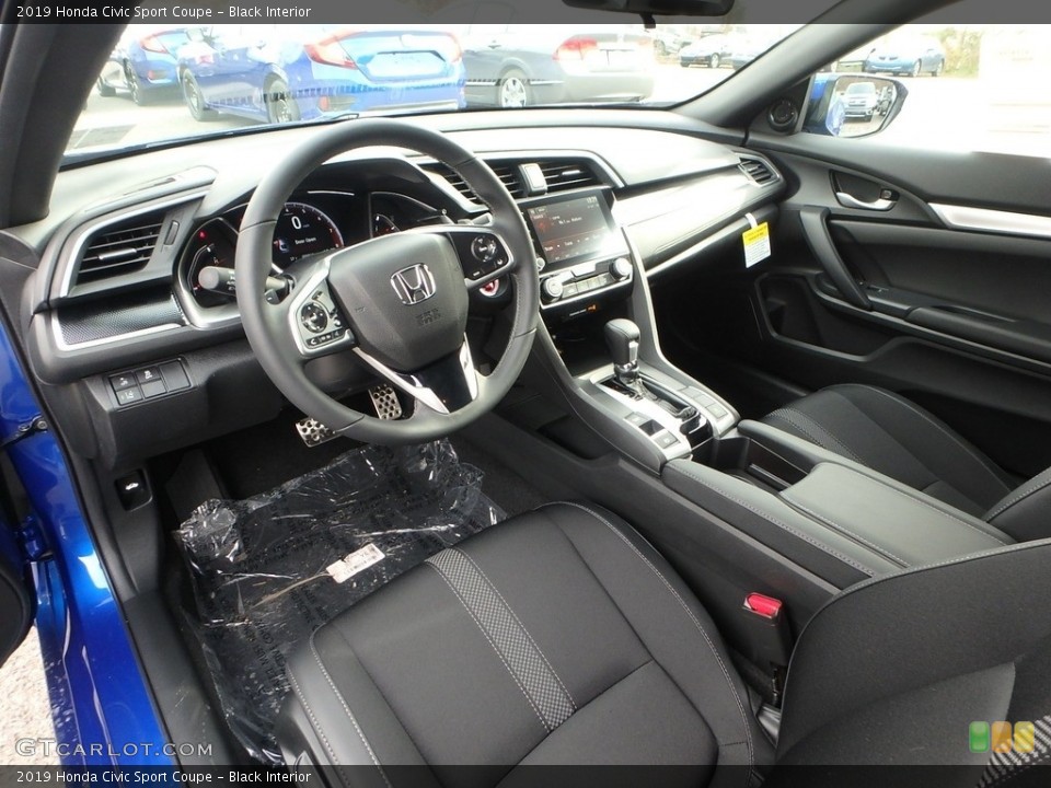 Black Interior Photo for the 2019 Honda Civic Sport Coupe #130444414