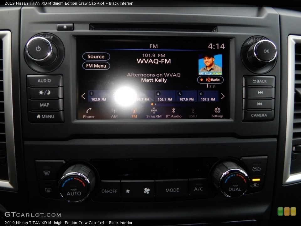 Black Interior Controls for the 2019 Nissan TITAN XD Midnight Edition Crew Cab 4x4 #130448267