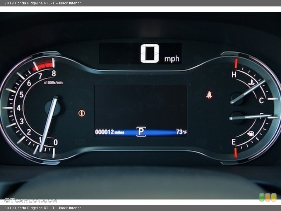 Black Interior Gauges for the 2019 Honda Ridgeline RTL-T #130451708
