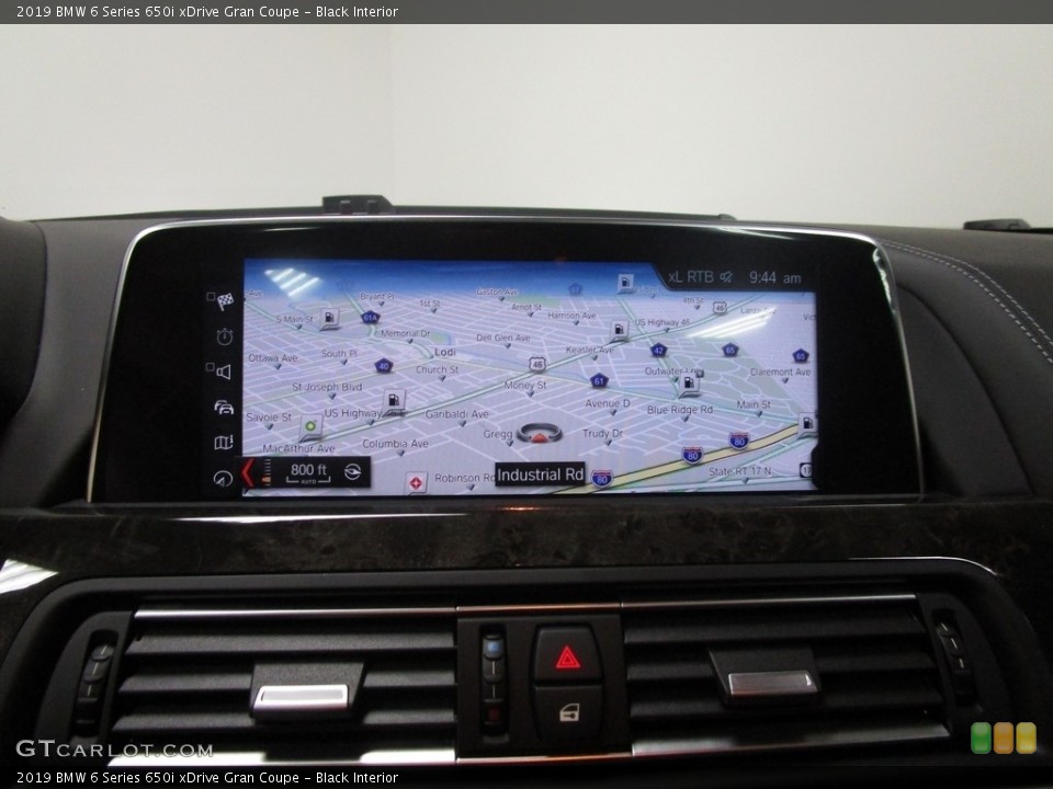 Black Interior Navigation for the 2019 BMW 6 Series 650i xDrive Gran Coupe #130452686