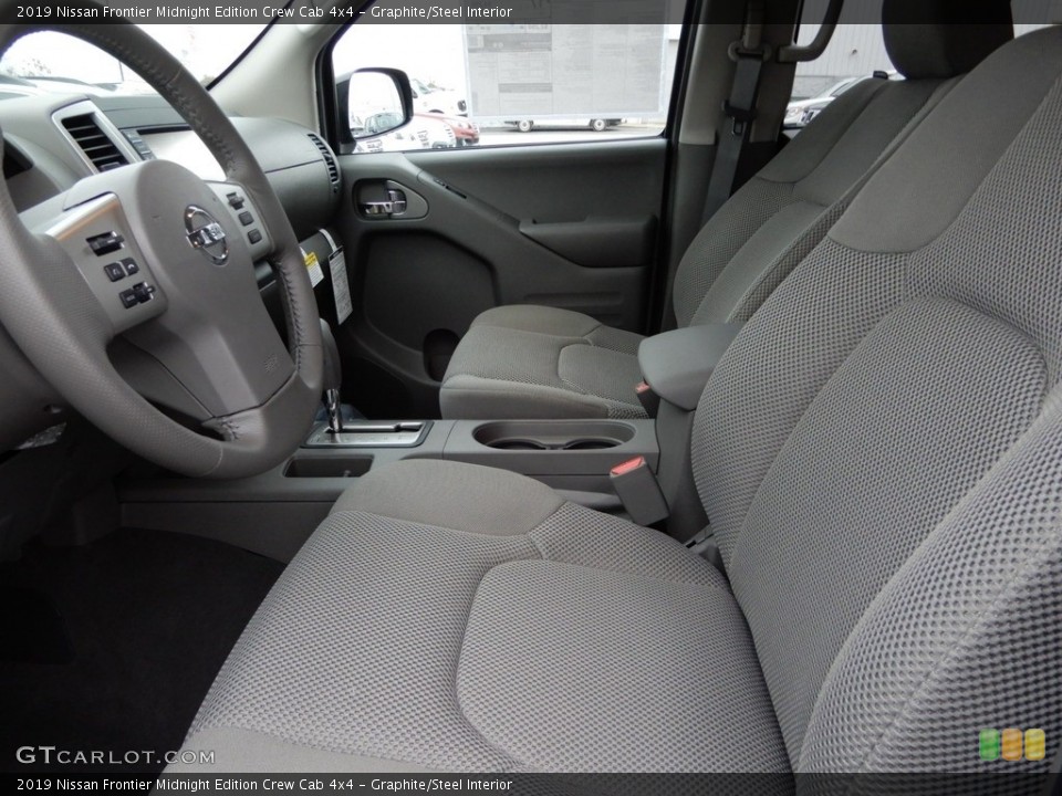 Graphite/Steel Interior Front Seat for the 2019 Nissan Frontier Midnight Edition Crew Cab 4x4 #130460960