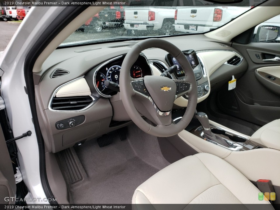 Dark Atmosphere/Light Wheat Interior Photo for the 2019 Chevrolet Malibu Premier #130461341