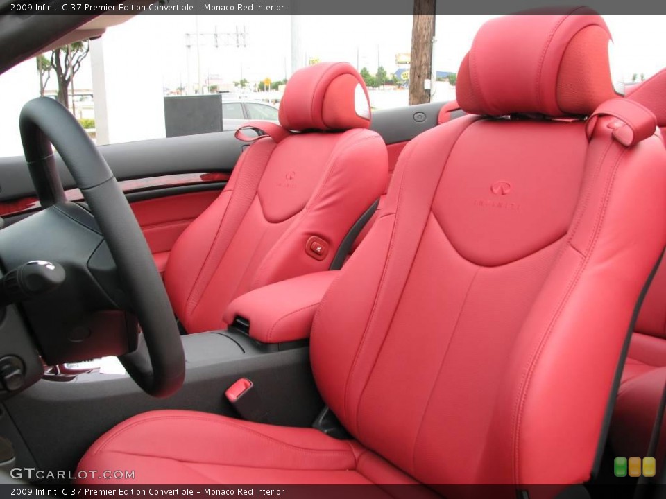 Monaco Red Interior Photo for the 2009 Infiniti G 37 Premier Edition Convertible #13046395