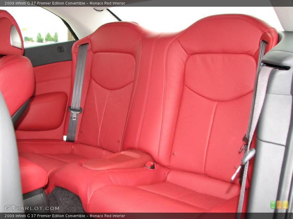 Monaco Red Interior Photo for the 2009 Infiniti G 37 Premier Edition Convertible #13046410